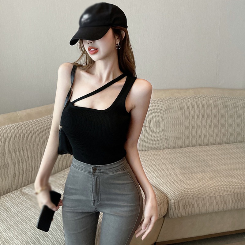 Áo Tank Top Thiết Kế Độc Đáo Thời Trang Cá Tính Trẻ Trung Cho Nữ