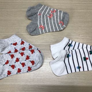 Set 3 đôi tất nữ cổ thấp Gap Socks Chaussettes 3 pack