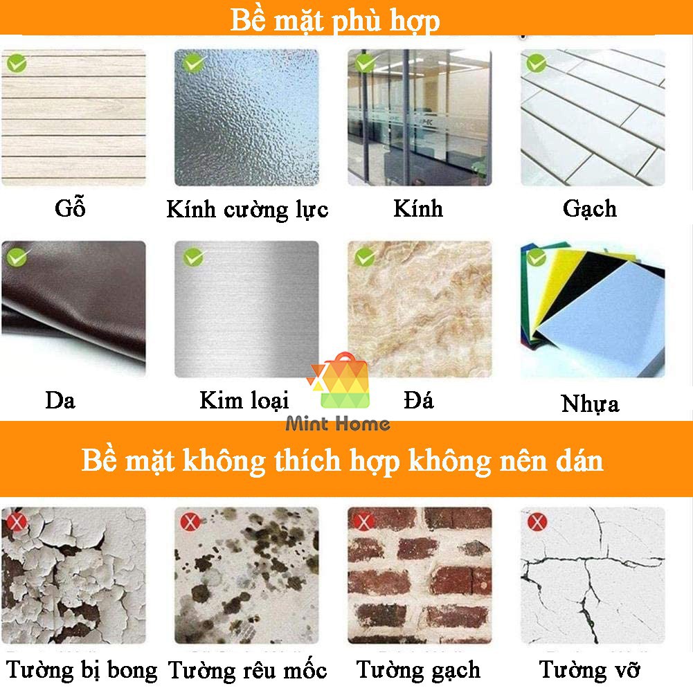 Miếng Dán Tường Ốc Vít Cường Lực Giúp Gắn Kệ Không Cần Khoan Tường Đa Năng