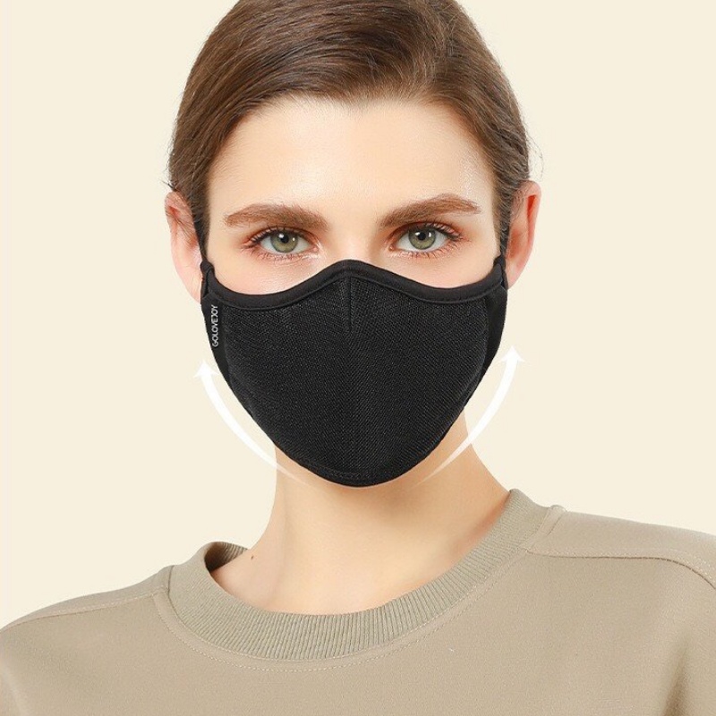 Khẩu trang 3d vải cao cấp kháng khuẩn, chống bụi mịn an toàn cho da nhạy cảm Golovejoy DKZ31