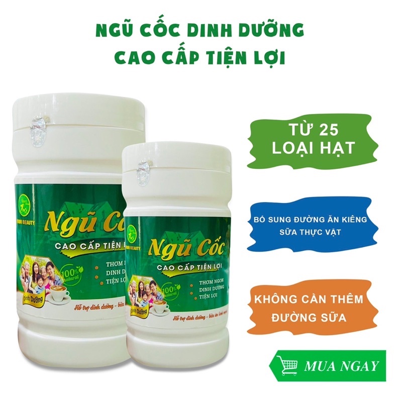 Bột ngũ cốc dinh dưỡng tiện lợi không cần pha thêm đường sữa