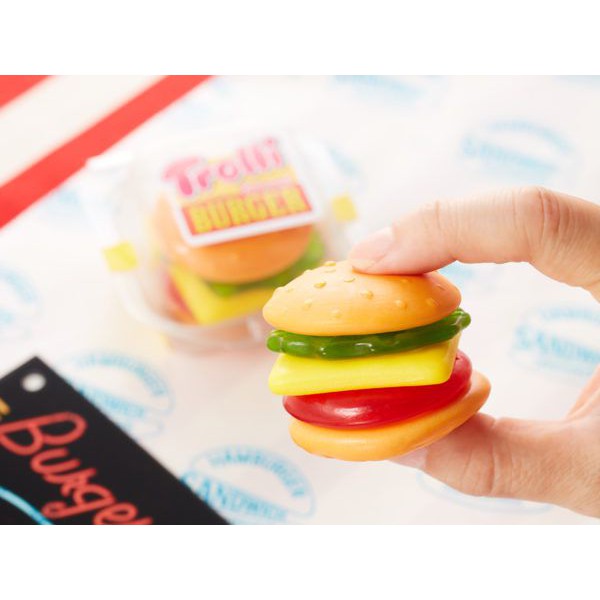 ( Bán sỉ ) Hộp 24 viên Kẹo dẻo Trolli Burger XXL 50gr