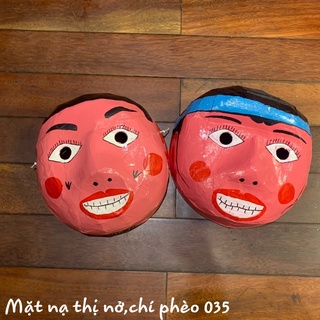 Mặt nạ giấy bồi Chí Phèo,Thị Nở(Ông Địa)