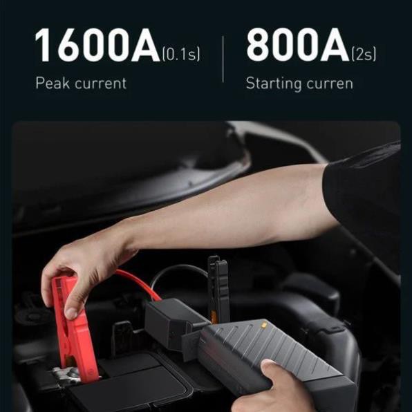 Bộ kích nguồn đa năng Baseus Reboost Jump Starter 1600A kiêm pin sạc dự phòng sạc nhanh 65W PD Type-C / USB