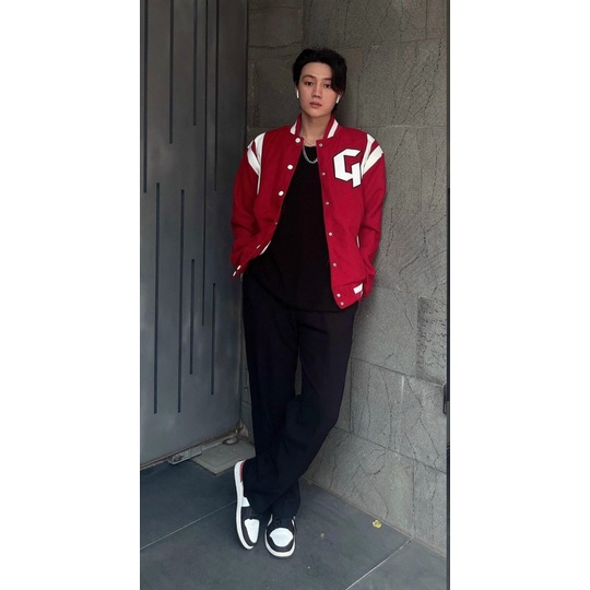 ÁO KHOÁC  BOMBER NAM NỮ CHẤT LIỆU KAKI NHUNG CAO CẤP THÊU HỌA TIẾT PHỐI KHOANG NÁCH CỰC CHẤT