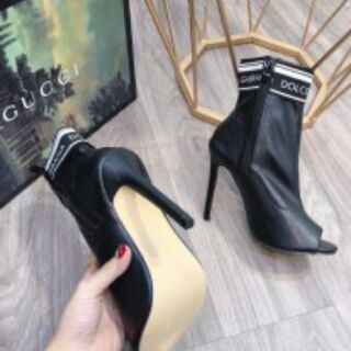 Bốt cao gót hở mũi cực chất cho c e diện phố ạ cao 9cm