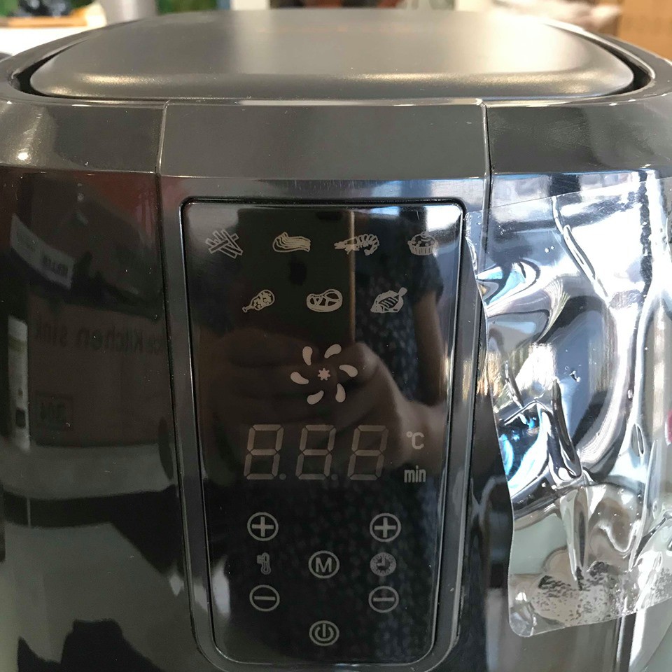 Nồi chiên không dầu Galuz GLA-616, 5.2L 1800w, nướng gà vịt 2.5kg nguyên con, tặng bình xịt dầu