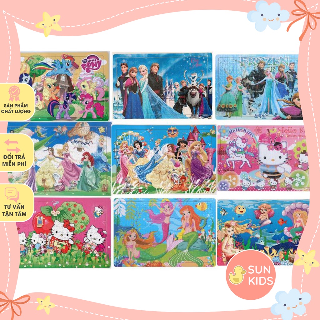 ⚡[ Siêu Sale ] Tranh ghép hình 200 mảnh nhiều chủ đề - Bộ xếp hình gỗ