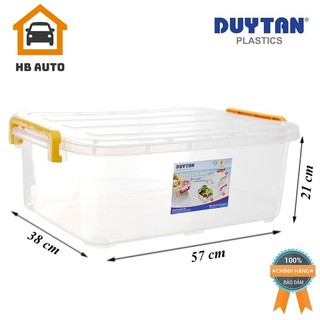 Thùng nhựa chữ nhật trong suốt 30 lít Duy Tân ( 21 x 38 x 57 cm ) giúp bảo quản đồ đạc của bạn gọn gàng