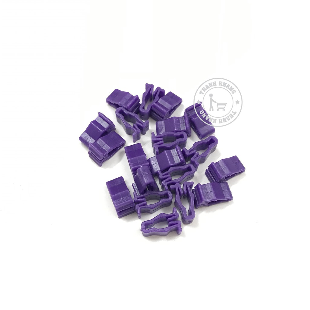 Bộ 20 chân kẹp cố định dàn áo xe máy màu xanh dương thanh khang 022000029