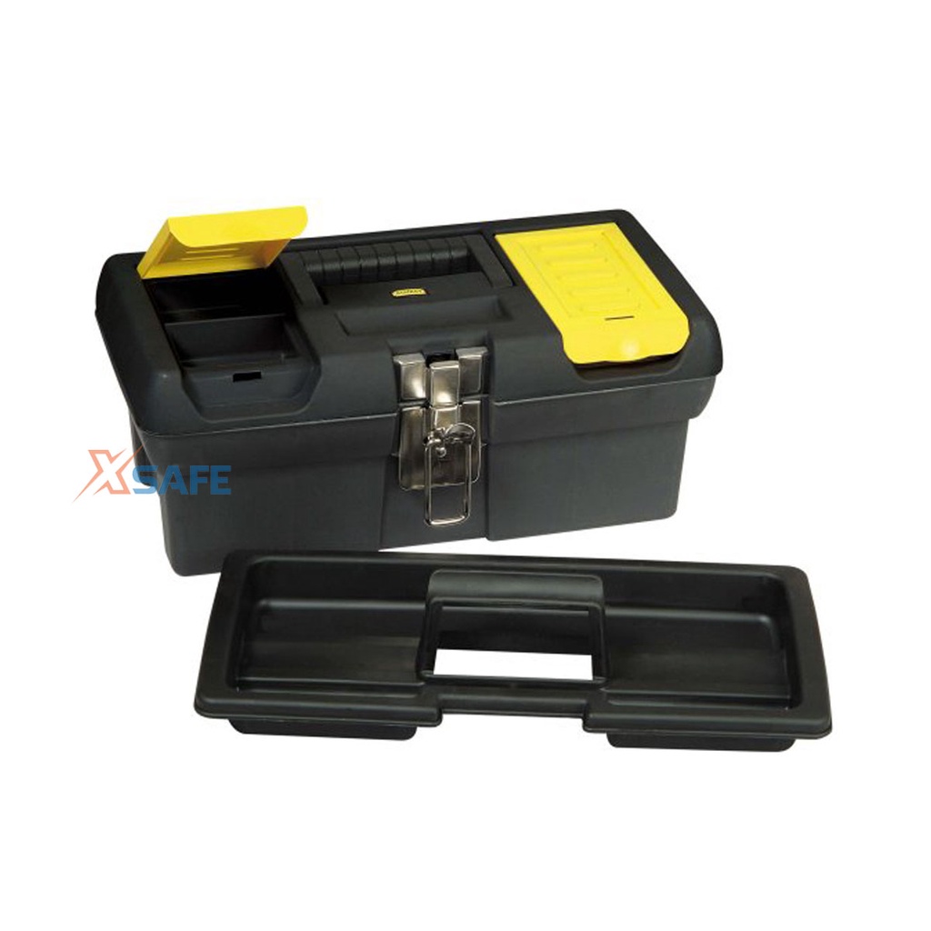 Hộp dụng cụ sắt 19inch STANLEY 93-544 Hộp đựng đồ nghề hợp kim thép cao cấp Sơn tĩnh điện chống gỉ sét - Chính hãng
