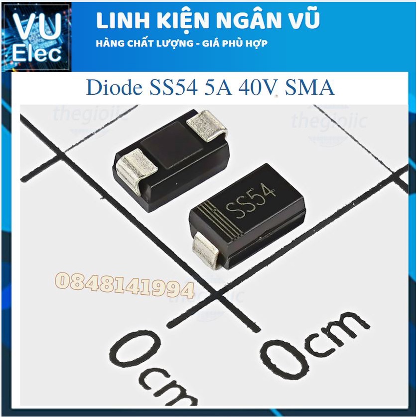 Đi ốt - Diode Shotky 5A 40V SS54 / SS14 / SS24