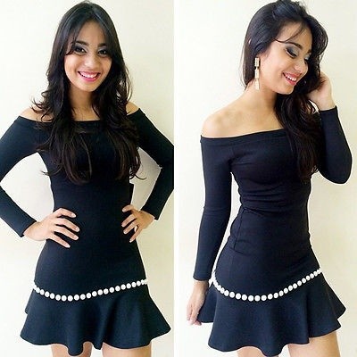 ☛☏❤Women Sexy Off Shoulder Bodycon Bandeg Party Cocktail Dresses Beach Dress | BigBuy360 - bigbuy360.vn