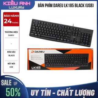 Bàn Phím Máy Tính DAREU LK185 - Bàn Phím Văn Phòng Chính Hãng Có Dây Phím Khắc Laser Siêu Bền - Bảo Hành 24 Tháng
