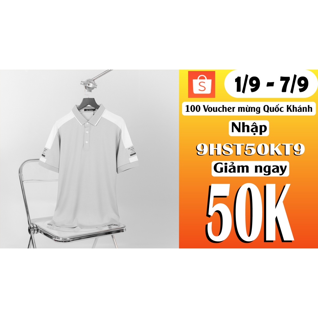 Áo polo nam sọc vai trẻ trung 4 màu cơ bản 100% thun cotton lạnh Quảng Châu cao cấp đẹp mịn