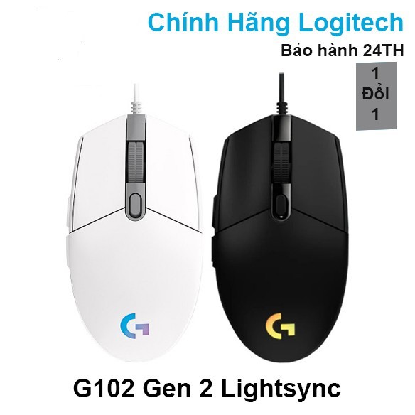 Chuột máy tính Logitech G102 Gen2 Lightsync - Hàng chính hãng BH 2 năm DGW/SPC