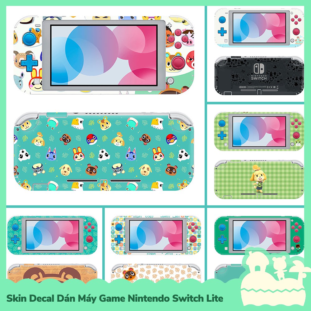 [Sẵn VN] Skin Decal Dán Máy Game Nintendo Switch Lite Mẫu Animal Crossing Horizon | BigBuy360 - bigbuy360.vn