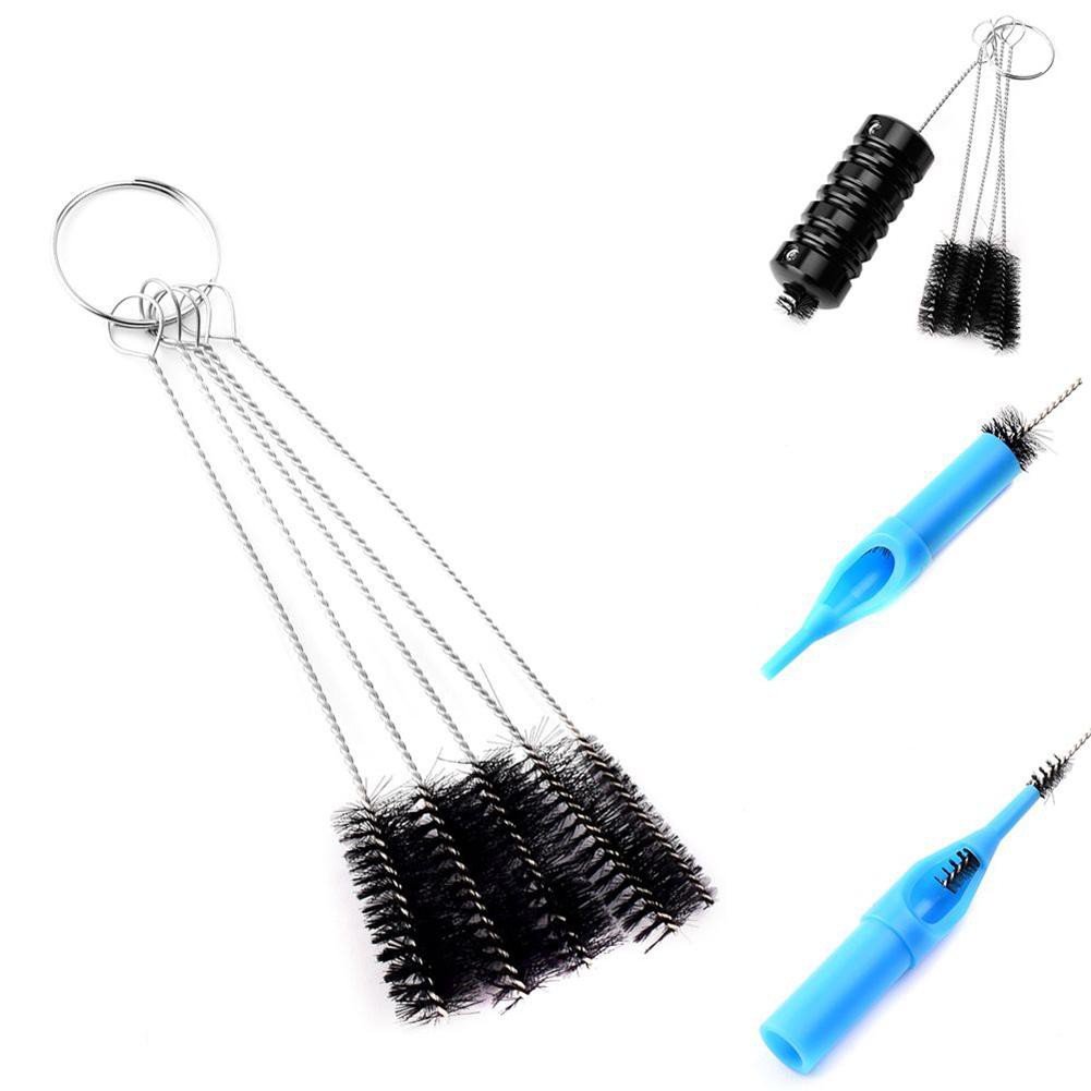 [FORU] 5pcs Tattoo Needle Tip Steel Brushes Kit Set Spray Airbrush Cleaning Tool