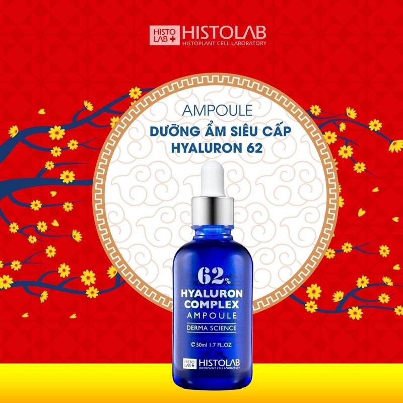 Tinh chất cấp ẩm, phục hồi 62% Hyaluron complex HISTOLAB