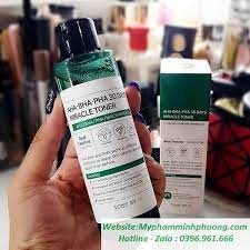 [THẦN KỲ-HẾT MỤN] Nước Hoa Hồng Some By Mi AHA-BHA-PHA 30 Days Mracle Toner 150ml