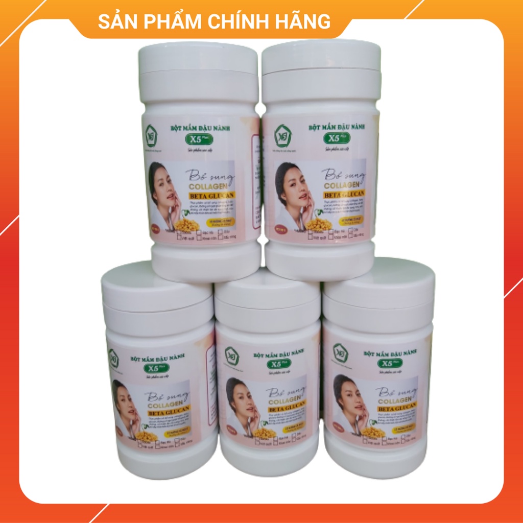 05 Bột Mầm Đậu Nành X5 , Có bổ sung Collagen, Betaglucan