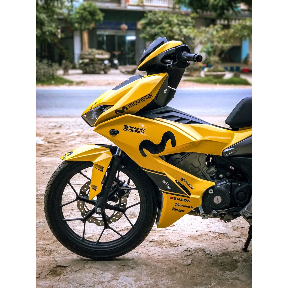 Tem trùm winner X mẫu MOVISTAR vàng đen - chống bai màu , chống nước
