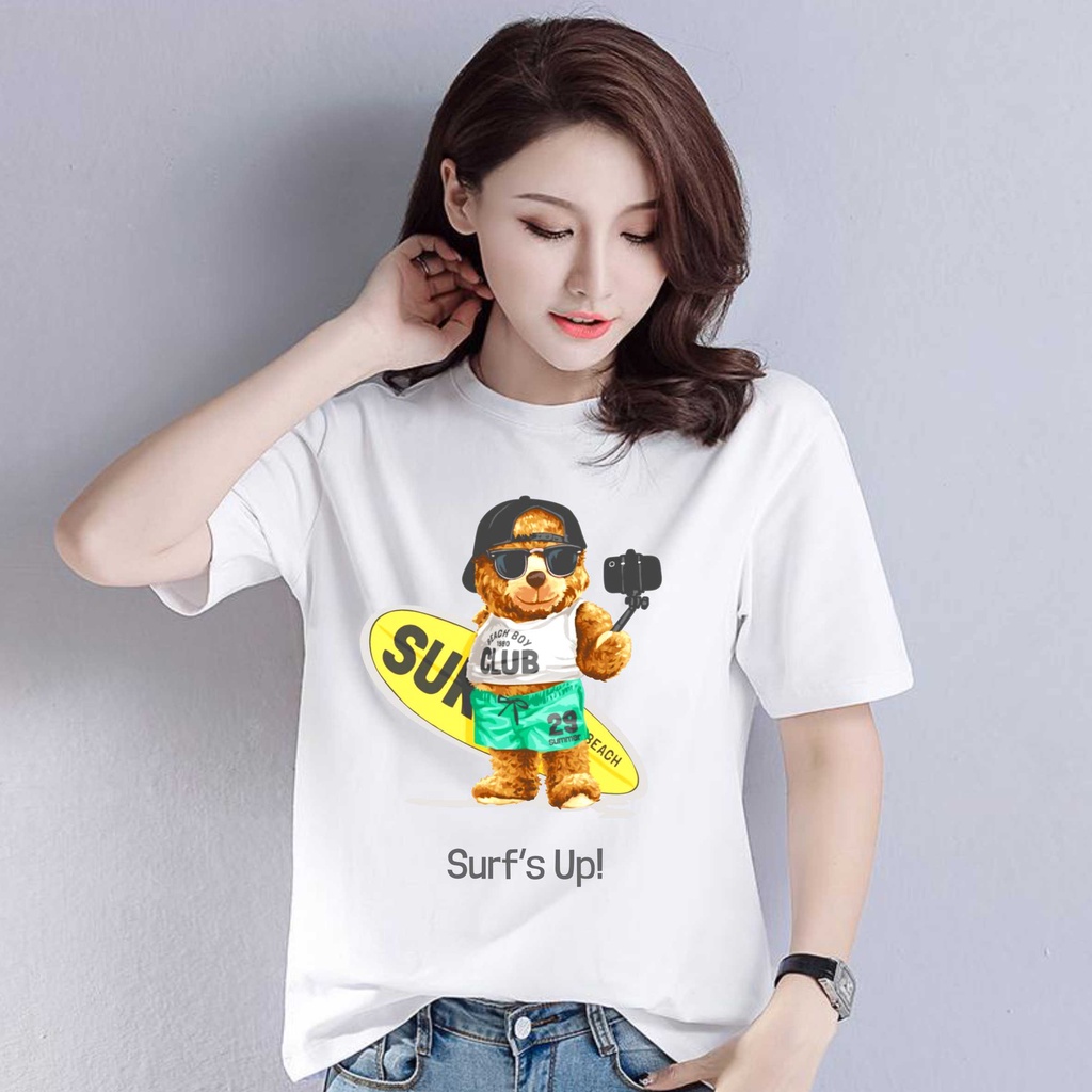 Áo Thun In Hình Gấu U9 Thời Trang Cho Nam Và Nữ 30S