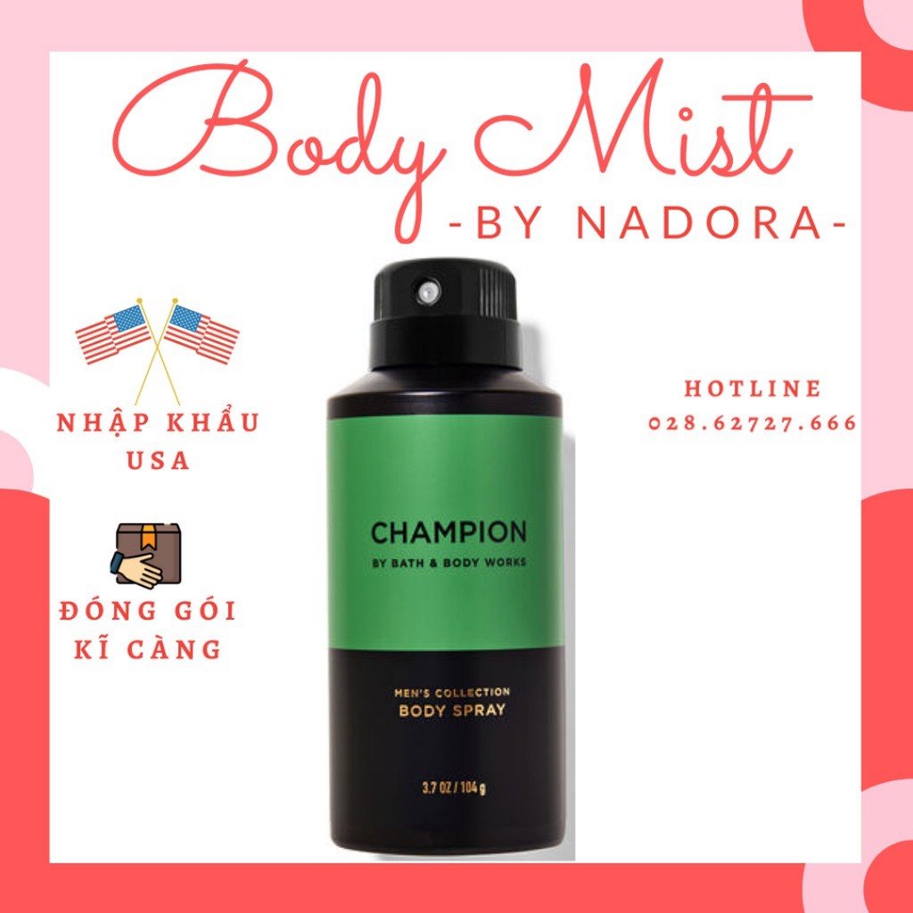 Xịt Thơm Dành Cho Nam Bath And Body Works - Champion For Men (104g)