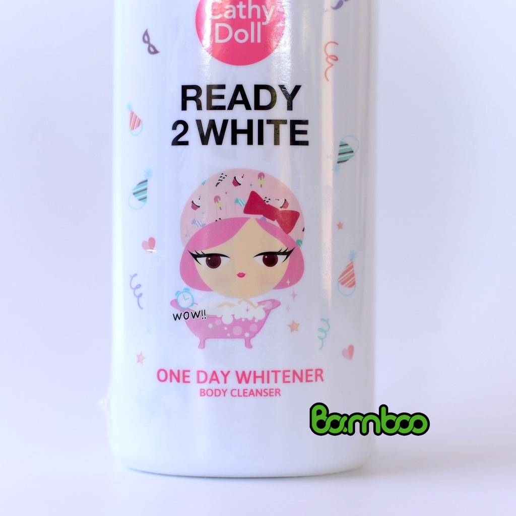 Sữa tắm trắng da Ready 2 white one day whitener Cathy Doll 500ml Thái Lan