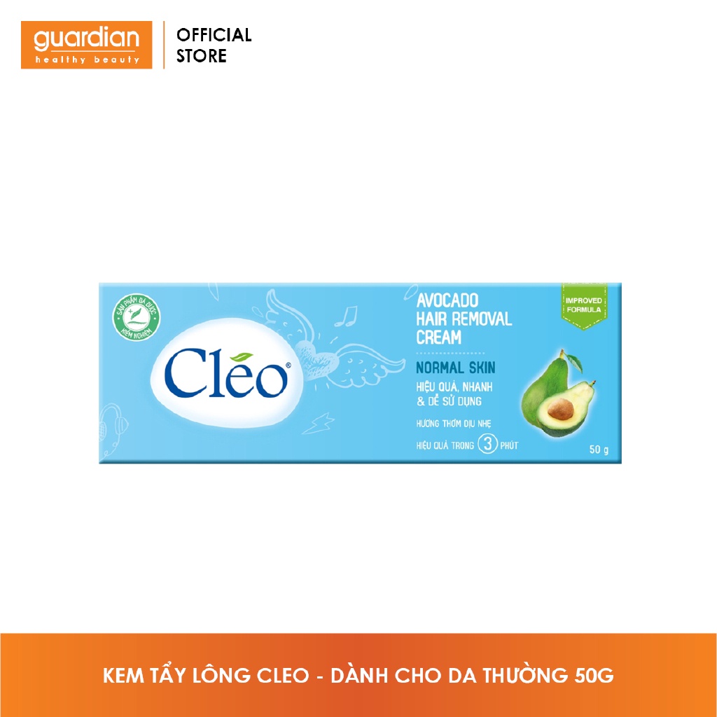 Kem Tẩy Lông Cho Da Thường Cleo Avocado Hair Removal Cream Normal Skin (50g)