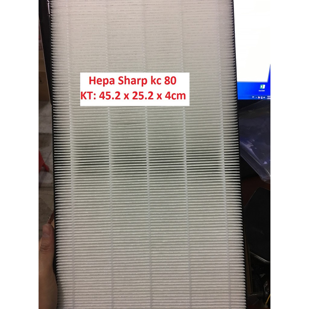 SHARP KC W80 Y80 - Màng hepa, Than hoạt tính