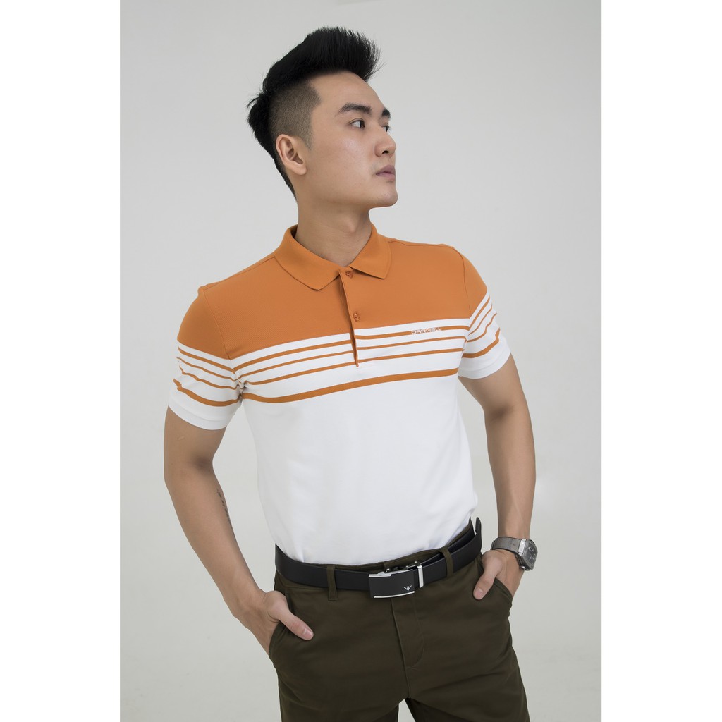 Áo thun polo nam DARNELL tay ngắn sọc ngang ngực chất cotton mềm mại thiết kế slimfit khoẻ khắn, nhẹ thoáng mát DN13-D3