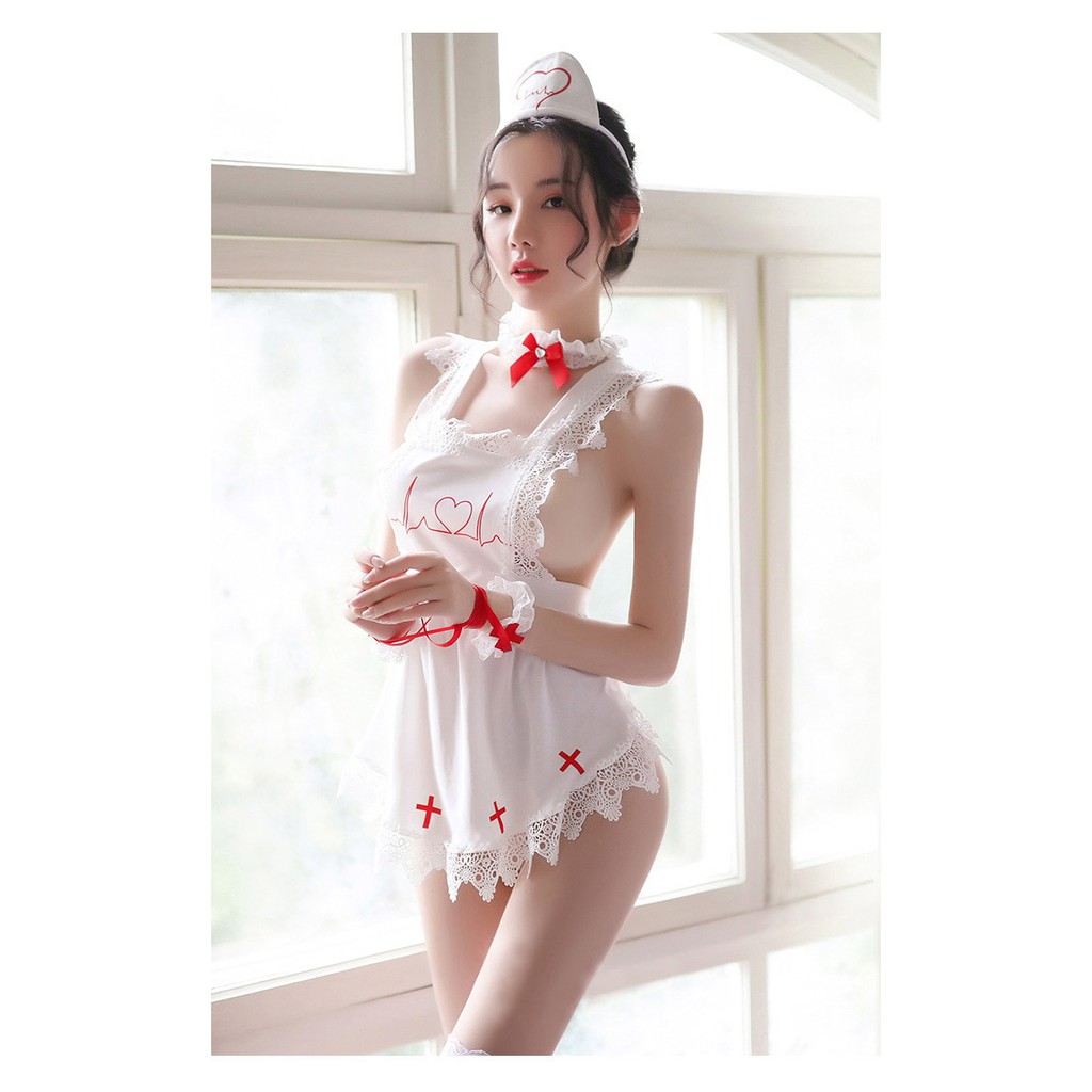 Set đồ ngủ cosplay Y tá siêu vip L365 | BigBuy360 - bigbuy360.vn