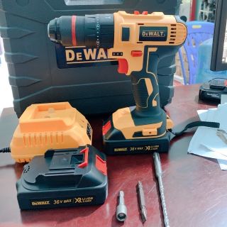 Bộ máy khoan DEWALT 36v đầu kẹp 13mm chức năng búa khoan bê tông