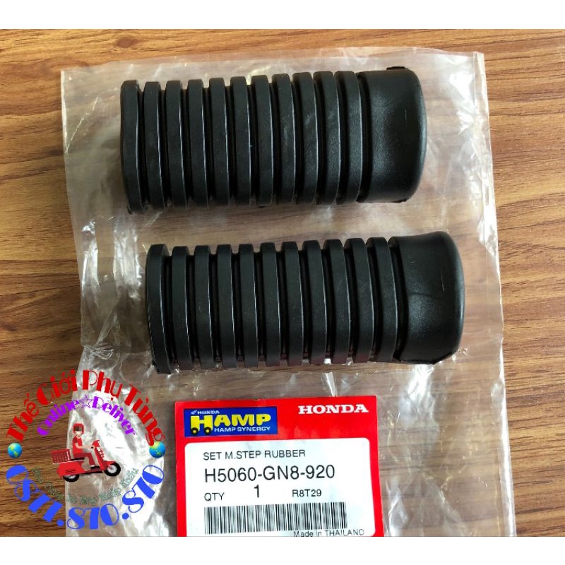 Cặp cao su gác chân trước Dream thái zin chính hãng Honda Thái Lan - H5060-GN8-920