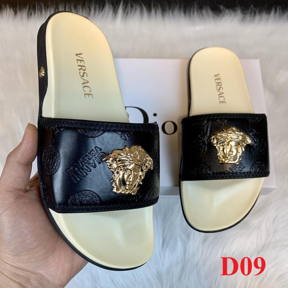 nước nam Dép nam LV 💖𝐅𝐑𝐄𝐄𝐒𝐇𝐈𝐏💖dép gucci, dép versase đế cao su Full size Nam mã DG01