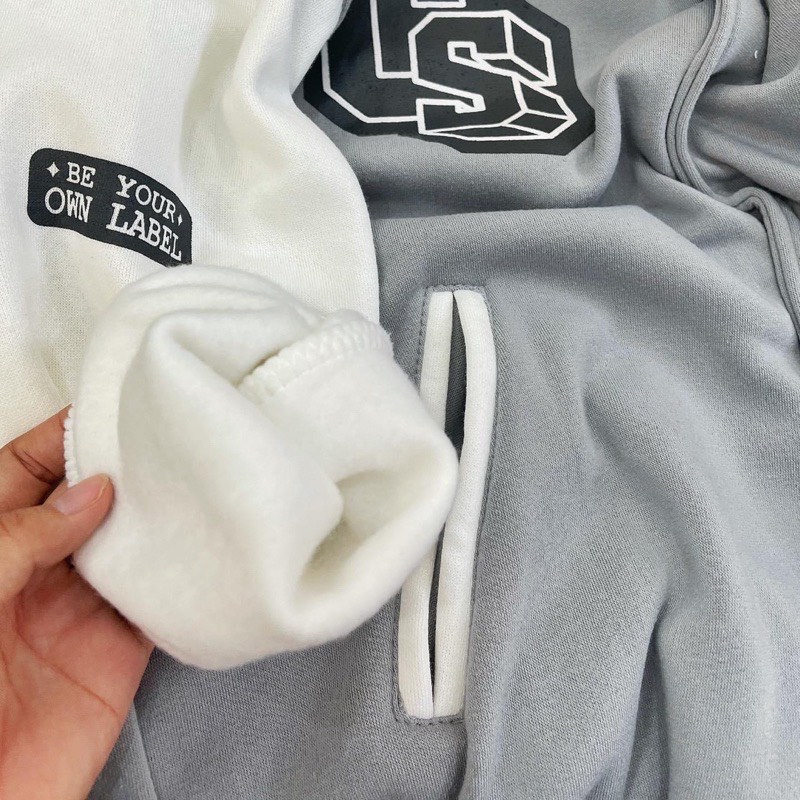 Áo Khoác Bomber Nỉ Chữ CS Form Rộng Unisex Chất Nỉ Ngoại Ulzzang Nam Nữ Dáng Rộng Form To Màu Tàn Phối Trắng