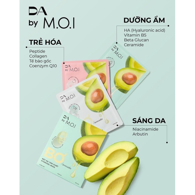 Mặt Nạ Bơ Tinh Khiết Hydrogel 10g HÀNG CHÍNH HÃNG MOI COSMETICS Hồ Ngọc Hà