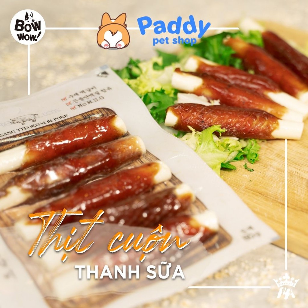 Thịt Cuộn Thanh Sữa Snack Cho Chó BowWow (80g)