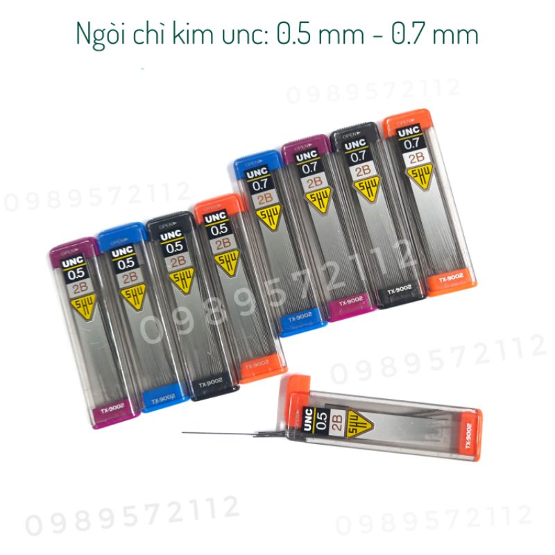 Ngòi chì kim 0.5 , 0.7mm UNC-9002.