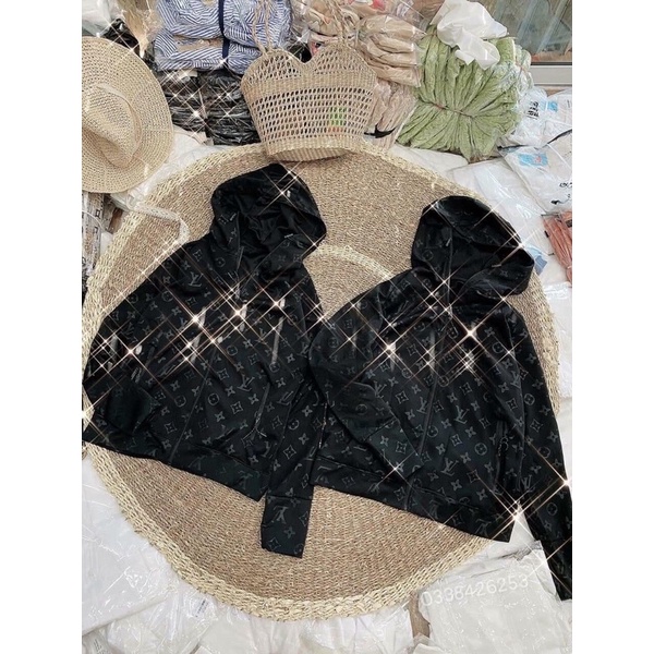 ÁO CHỐNG NẮNG LV 🦋 ÁO HOODIE NAM NỮ ĐEN 🦋 | BigBuy360 - bigbuy360.vn