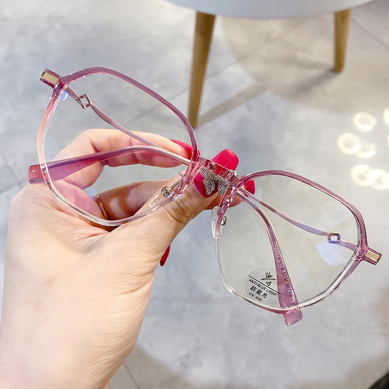 Mắt Kính Gọng Tròn Chống Ánh Sáng Xanh Thời Trang Cho Nam Nữjz8902