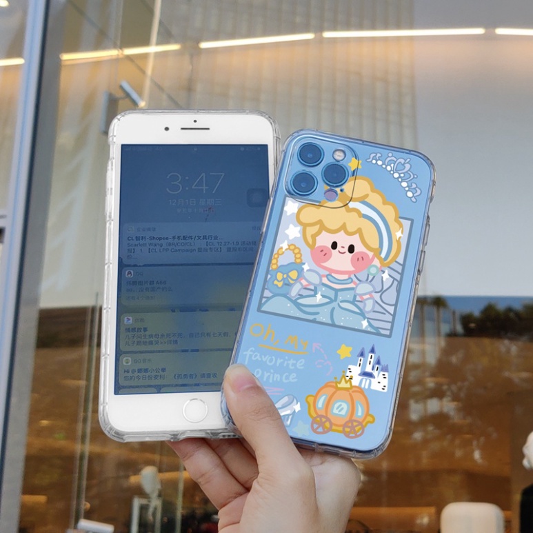 Ốp lưng iphone 6, 6s plus, 7 8 Plus, X, XS, XR, XSMAX, 11, 12, 13 PROMAX TRONG SUỐT CÔNG CHÚA, HOÀNG TỬ PKVN