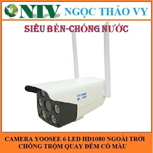 Camera Yoosee ngoài trời 6 led, có led chiếu sáng, quay có màu ban đêm | BigBuy360 - bigbuy360.vn
