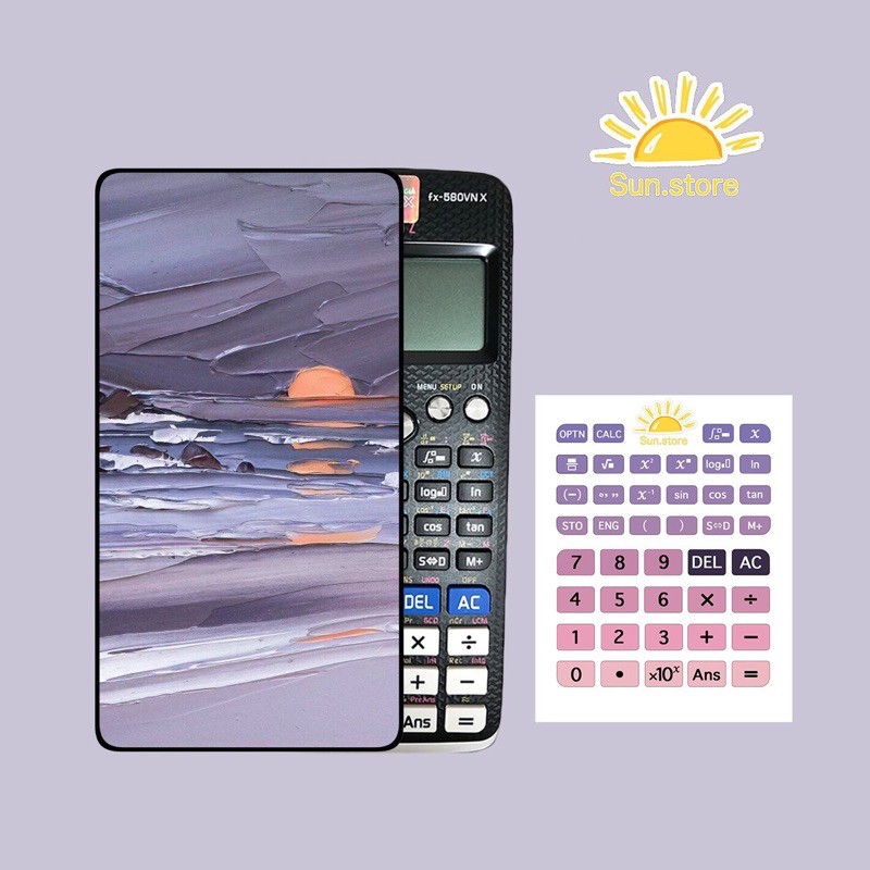 Miếng dán máy tính cầm tay casio/vinacal có in theo yêu cầu