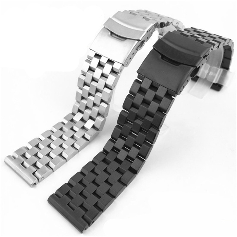 Dây Đeo Đồng Hồ Bằng Thép Không Gỉ 18mm 20mm 22mm 24mm Cho Seiko
