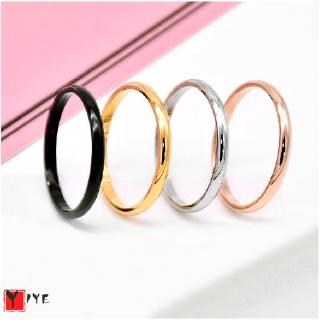 Nhẫn cưới thép titan mạ vàng hồng / vàng hồng