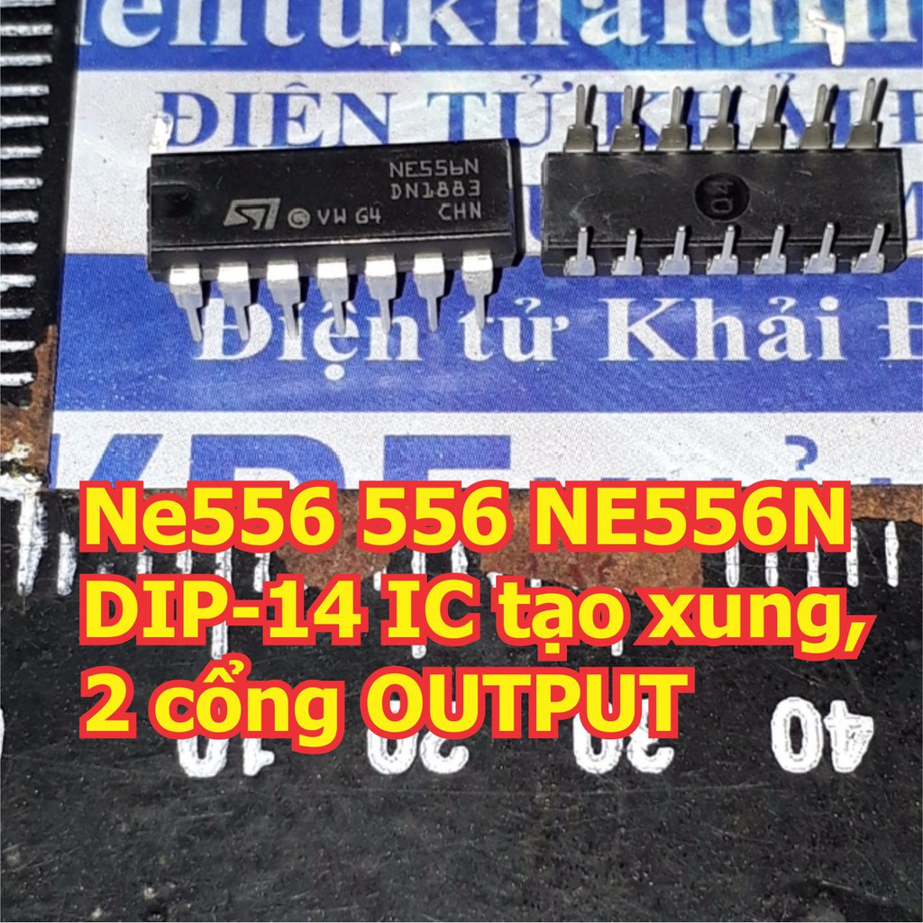 10 con NE556 556 NE556N DIP-14 IC tạo xung, 2 cổng OUTPUT kde5977