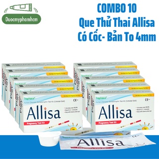 Che Tên SP Combo 10 Que thử thai Allisa Traphaco Có Cốc - Đạt chuẩn xuất