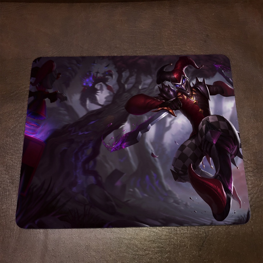 Lót chuột máy tính League of Legends SHACO - Mẫu 1 Mousepad cao su êm ái, nhận in theo yêu cầu